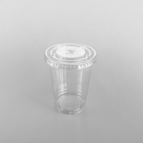 Somoplast Clear Flat, Straw Slot Lids for PET Cold Cups